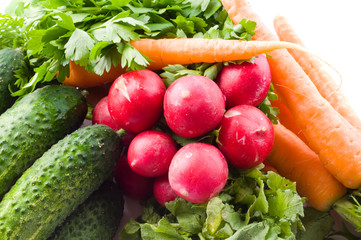 Assortment of fresh vegetables