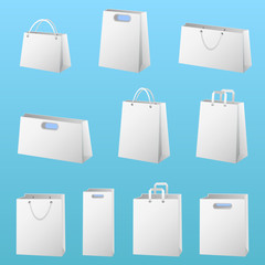 shopping package vector set