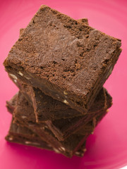 Stack Of Chocolate Brownies