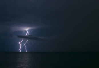 Blitz am Meer von Belek Tuerkei
