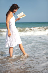 strand frau