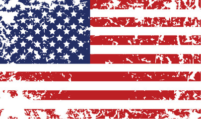 Grunge flag of United States - grunge background