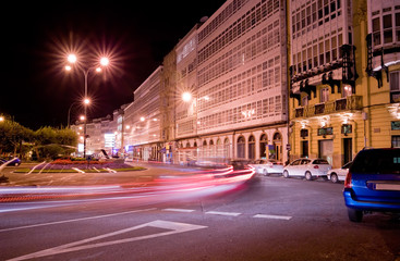 La Coruña por la noche