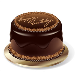 Birthday party chocolate cake