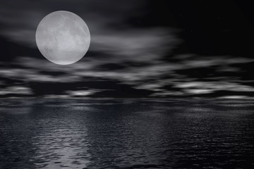 paysage de nuit