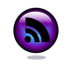 A Beautiful Glossy Vector Rss Button Design