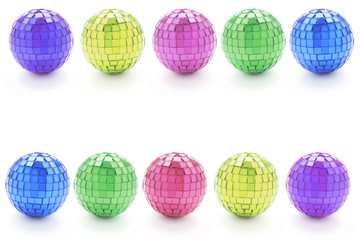 Christmas Tree Balls with Copy Space