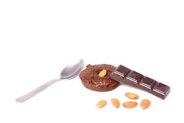 petit gâteau au chocolat et amande