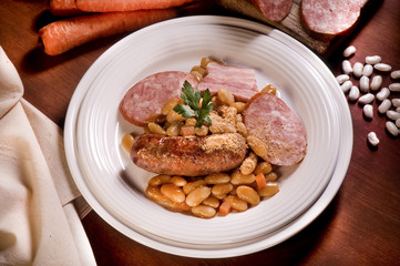 Saucisses haricots