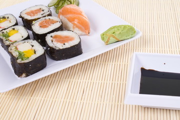Traditional japanese food sushi - World Cuisine.