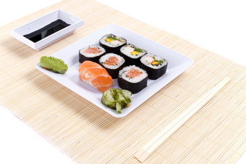 Traditional japanese food sushi - World Cuisine.