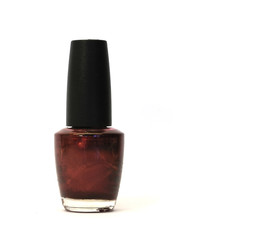 Botle of red nailpolish