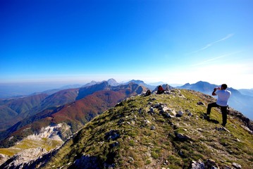 Fototapeta premium Alpi Apuane, vetta del Monte Tambura ( 1890 mt )
