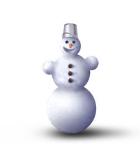 Schneemann - Weihnachtskarte