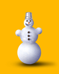 fröhlicher Schneemann