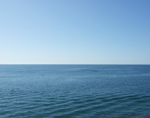 Fototapeta premium sea, blue sky and horizon