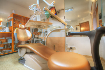 Modern Dentist's chair in a medical room