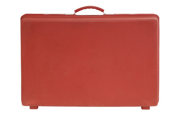 Red vintage suitcase