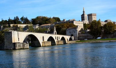 Avignon vu du Rhone
