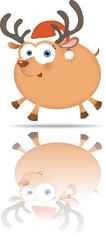 Fat Christmas Deer