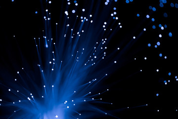 blue fiber optic