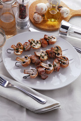 Spiedini di coniglio e champignon - Ricetta della Lombardia