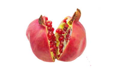 Grenades pomegranate split into two half