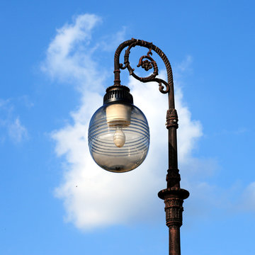 Ornate street lamps