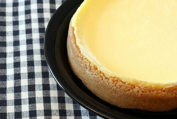 Partial cheese cake close-up