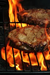 Photo sur Plexiglas Steakhouse Barbeque Steaks