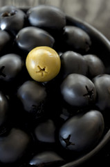Green Olive with Black Olives