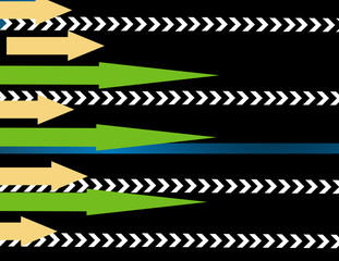 lots of arrows vector illustration