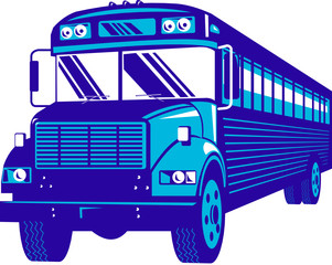 Retro school bus