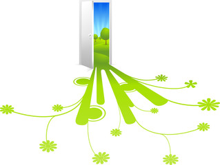 porte sur la nature : le printemps