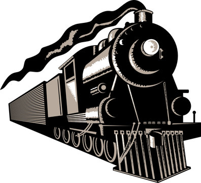 Steam locomotive train
