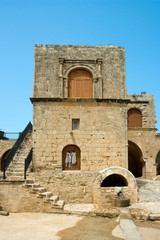 Exterior of an old house on Cyprus island Greece