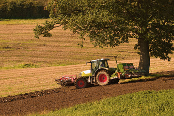 Tractor ploughing the field in autumn © Springfield Gallery