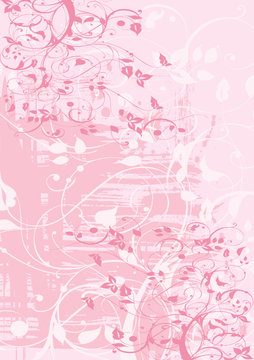 grunge floral rose