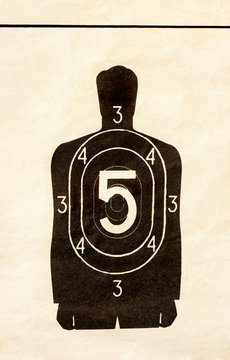 Vintage Shooting Range Target