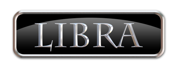 Boton con las letras del signo zodiacal Libra