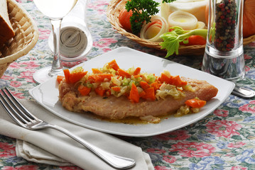 Persico alla ticinese - Secondi di pesce - Ricetta Lombardia