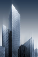 Obraz na płótnie Canvas 3d abstract skyscrapers