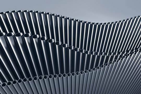 3d abstract illustration of pipes
