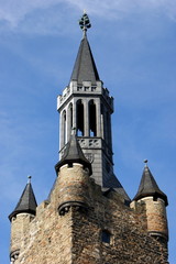 Fototapeta na wymiar Turm des Aachener Rathaus