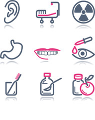 Color contour web icons, set 15