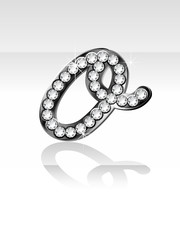 輝くアルファベット　O