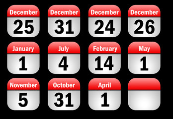 Calendar dates