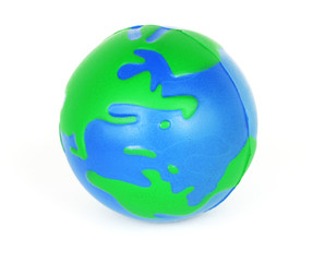 A little soft toys of earth globe