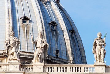 La cupola della Basilica di San Pietro in Vaticano