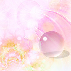 Fantasy fractals with glass orb